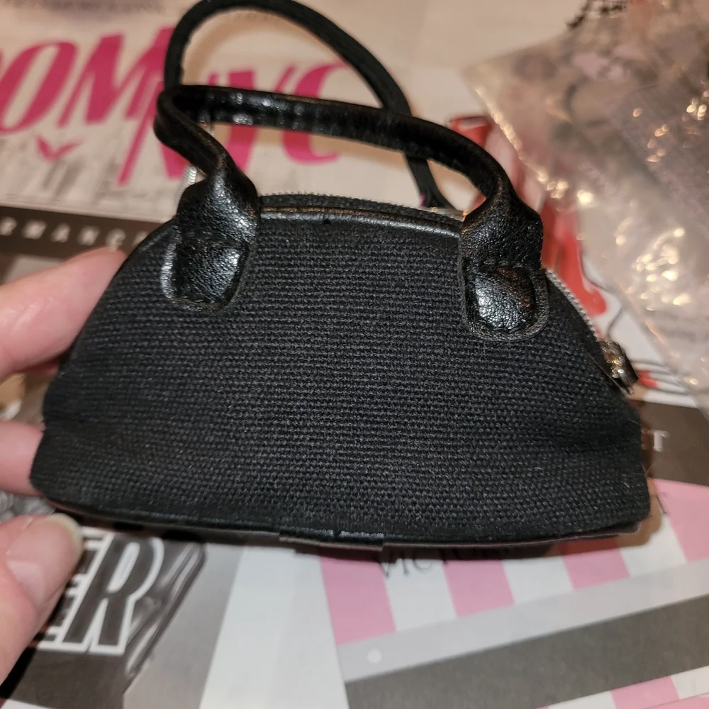 Victoria's secret black vintage collectable keychain coin purse - Picture 3 of 5
